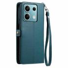 For Motorola Edge 60 Fusion Wallet Multi-card Slot Leather Phone Case with Lanyard(Green) - 3