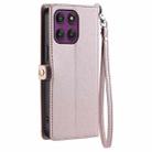 For Motorola Edge 60 Pro Wallet Multi-card Slot Leather Phone Case with Lanyard(Rose Gold) - 3