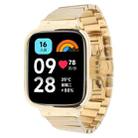 For Redmi Watch 3 Lite Frame Integrated One-bead Stainless Steel Watch Band(Gold) - 1