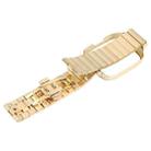 For Redmi Watch 3 Lite Frame Integrated One-bead Stainless Steel Watch Band(Gold) - 3