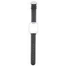 For Redmi Watch 3 Lite Metal Frame Integrated Genuine Leather Watch Band(Black) - 2