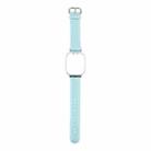 For Redmi Watch 3 Lite Metal Frame Integrated Genuine Leather Watch Band(Sky Blue) - 2