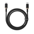 Baseus Dura Series USB-C / Type-C to 8 Pin 20W Fast Charging Cable, Length:1m(Gold Black) - 2