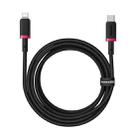 Baseus Dura Series USB-C / Type-C to 8 Pin 20W Fast Charging Cable, Length:2m(Red Black) - 2