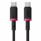 Baseus Dura Series USB-C / Type-C to USB-C / Type-C 100W Fast Charging Cable, Length:1m(Red Black) - 1