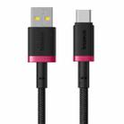 Baseus Dura Series USB to USB-C / Type-C 60W Fast Charging Cable, Length:2m(Red Black) - 1