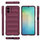 For Samsung Galaxy A06 4G Magic Shield TPU + Flannel Phone Case(Wine Red) - 3