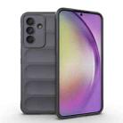 For Samsung Galaxy A36 5G Magic Shield TPU + Flannel Phone Case(Dark Grey) - 1