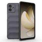 For Samsung Galaxy A07 4G Magic Shield TPU + Flannel Phone Case(Dark Grey) - 1