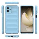 For Samsung Galaxy A07 4G Magic Shield TPU + Flannel Phone Case(Light Blue) - 3
