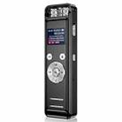 ZD43B Omnidirectional Dual Mic Smart Noise Reduction Voice Recorder, Memory:32GB(Black) - 1