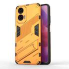 For Motorola Moto G24 4G Punk Armor 2 in 1 PC + TPU Phone Case with Holder(Orange) - 1