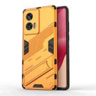 For Motorola Edge 50 Fusion 5G Global Punk Armor 2 in 1 PC + TPU Phone Case with Holder(Orange) - 1