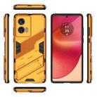 For Motorola Edge 50 Fusion 5G Global Punk Armor 2 in 1 PC + TPU Phone Case with Holder(Orange) - 3