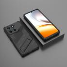 For Motorola Edge 60 Fusion 5G Global Punk Armor 2 in 1 PC + TPU Phone Case with Holder(Black) - 2