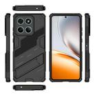 For Motorola Edge 60 Fusion 5G Global Punk Armor 2 in 1 PC + TPU Phone Case with Holder(Black) - 3