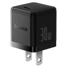 Baseus PD30W USB-C / Type-C Fast Charger, Plug Type:US Plug(Black) - 1