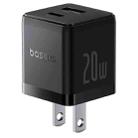 Baseus PD20W USB, USB-C / Type-C Fast Charger, Plug Type:US Plug(Black) - 1