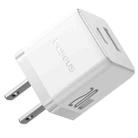 Baseus PD20W USB, USB-C / Type-C Fast Charger, Plug Type:US Plug(White) - 2