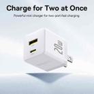 Baseus PD20W USB, USB-C / Type-C Fast Charger, Plug Type:US Plug(White) - 3