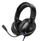 ONIKUMA X31 USB / 3.5mm Wired RGB Light Gaming Headset with Mic, Cable length: 2.2m(Black) - 1