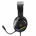 ONIKUMA X31 USB / 3.5mm Wired RGB Light Gaming Headset with Mic, Cable length: 2.2m(Black) - 3