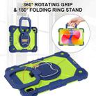 For Huawei Matepad SE 11 2024 Contrast Color Robot Silicone Hybrid PC Tablet Case(Navy Yellow Green) - 2