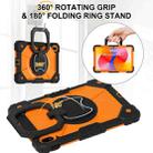 For Huawei Matepad SE 11 2024 Contrast Color Robot Silicone Hybrid PC Tablet Case(Black Orange) - 2