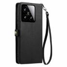 For Xiaomi 15 Wallet Multi-card Slot Leather Phone Case with Lanyard(Black) - 3