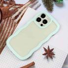 For iPhone 16 Pro Max Candy Color Wave TPU Clear PC Phone Case(Green) - 2