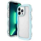 For iPhone 16 Pro Max Candy Color Wave TPU Clear PC Phone Case(Green) - 3