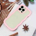 For iPhone 16 Pro Candy Color Wave TPU Clear PC Phone Case(Pink) - 2