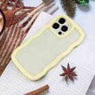 For iPhone 16 Pro Candy Color Wave TPU Clear PC Phone Case(Yellow) - 2