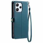 For Redmi Note 12R Wallet Multi-card Slot Leather Phone Case with Lanyard(Green) - 3