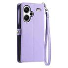 For Redmi Note 13 Pro+ 5G Global Wallet Multi-card Slot Leather Phone Case with Lanyard(Purple) - 3