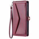 For Xiaomi Redmi Note 14 5G Wallet Multi-card Slot Leather Phone Case with Lanyard(Wine Red) - 2