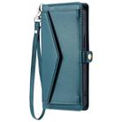 For Redmi Note 14 Pro 4G Wallet Multi-card Slot Leather Phone Case with Lanyard(Green) - 2