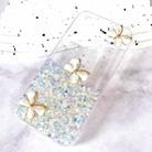 For iPhone 16 Pro Max Luminous Starry Sky Glitter Butterfly TPU Phone Case(White) - 2