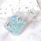 For iPhone 16 Pro Luminous Starry Sky Glitter Butterfly TPU Phone Case(Blue) - 2