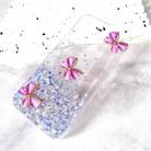 For iPhone 16 Pro Luminous Starry Sky Glitter Butterfly TPU Phone Case(Purple) - 2