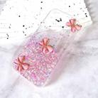 For iPhone 15 Plus Luminous Starry Sky Glitter Butterfly TPU Phone Case(Pink) - 2