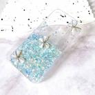 For iPhone 15 Plus Luminous Starry Sky Glitter Butterfly TPU Phone Case(Blue) - 2