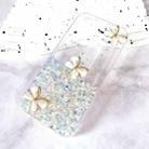 For iPhone 15 Luminous Starry Sky Glitter Butterfly TPU Phone Case(White) - 2