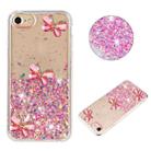 For iPhone 7 / 8 / SE 2022 Luminous Starry Sky Glitter Butterfly TPU Phone Case(Pink) - 1