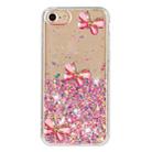 For iPhone 7 / 8 / SE 2022 Luminous Starry Sky Glitter Butterfly TPU Phone Case(Pink) - 2