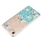 For iPhone 7 / 8 / SE 2022 Luminous Starry Sky Glitter Butterfly TPU Phone Case(Blue) - 3