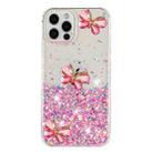 For iPhone 12 / 12 Pro Luminous Starry Sky Glitter Butterfly TPU Phone Case(Pink) - 3