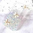 For iPhone 12 / 12 Pro Luminous Starry Sky Glitter Butterfly TPU Phone Case(White) - 2