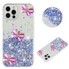 For iPhone 12 / 12 Pro Luminous Starry Sky Glitter Butterfly TPU Phone Case(Purple) - 1