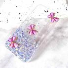 For iPhone 12 / 12 Pro Luminous Starry Sky Glitter Butterfly TPU Phone Case(Purple) - 2